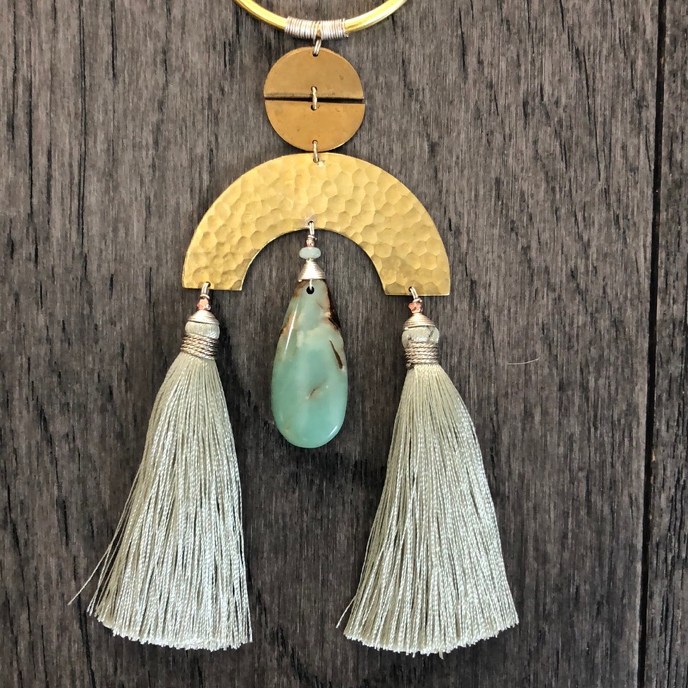 Lucky Brand Tassel Woman’s statement necklace - Picture 1 of 8